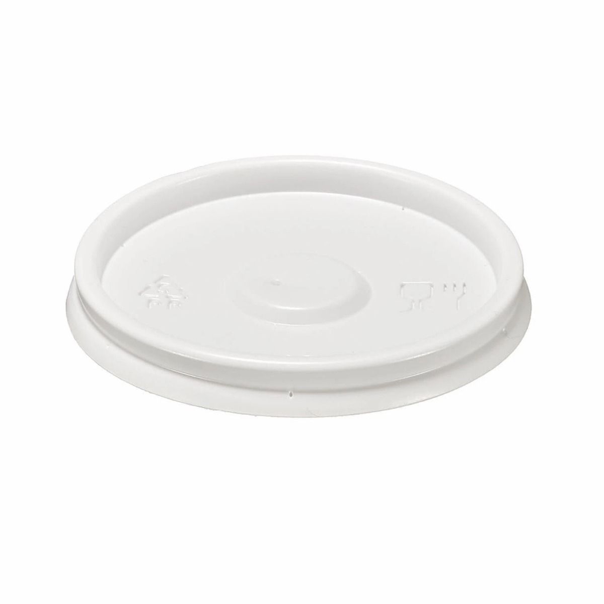 1000 x 4oz White Plastic Coffee Cup Lid | iKrafts
