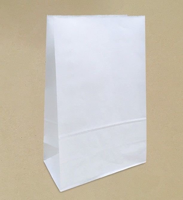 METRONIC 100 White Paper Gift Bags 10x5x13" Bulk Kraft - View #9