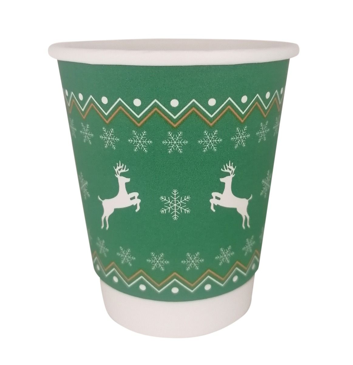 Christmas Print 8oz Double Wall Coffee Cups | iKrafts