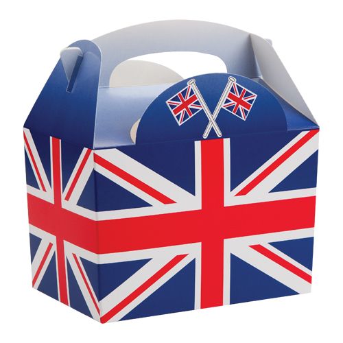 250 x Union Jack Printed Meal Boxes
