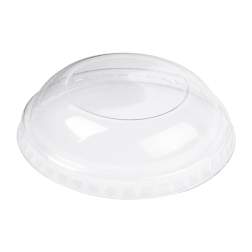 100 x Dome Lid for Kraft Brown & Black Ice Cream Tubs - To Fit 8oz/240ml