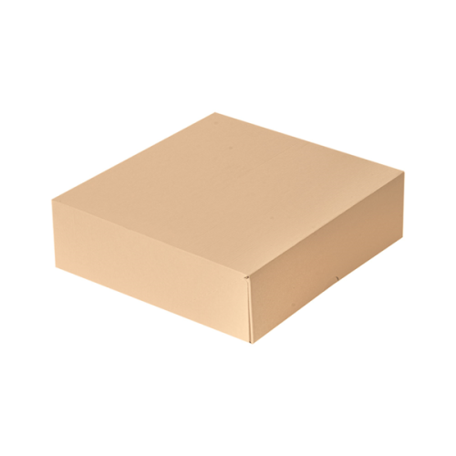 50 x Square 9 x 9 x 3" Kraft Brown Cake Boxes