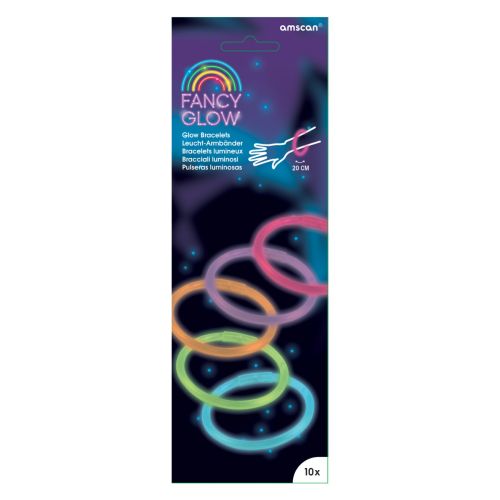 10 x Assorted Glow Bracelets