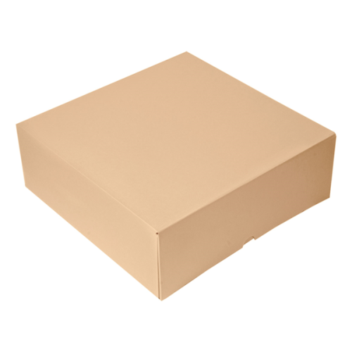50 x Square 11 x 11 x 4" Kraft Brown Cake Boxes