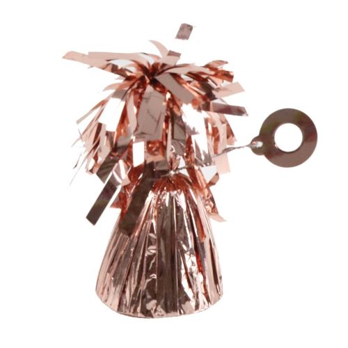 Rose Gold Metallic Foil Cone Balloon Weight