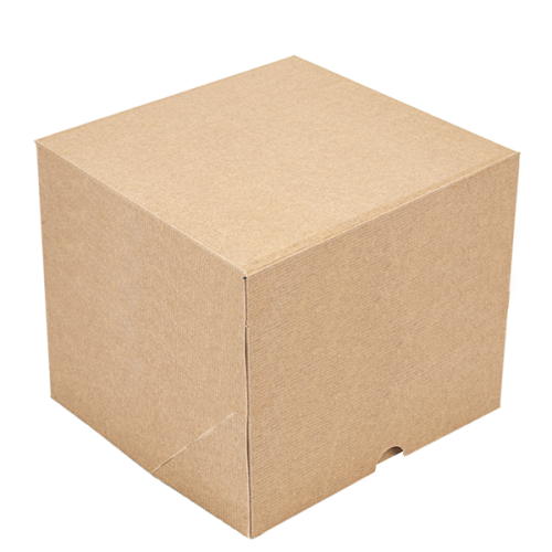 10 x Extra Tall Kraft Brown Cake Box - 10 x 10 x 12"