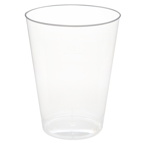 50 x Clear 200ml Plastic Glasses