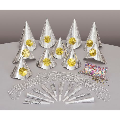 31 Piece Silver Party Kit For 10