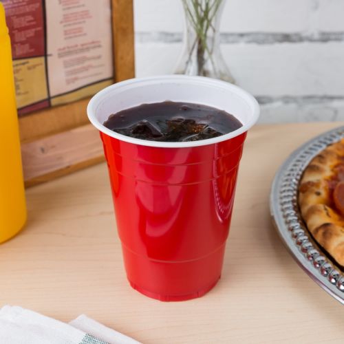 50 x 16oz American Style Red Plastic Party Cups