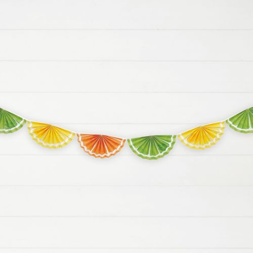 Lime, Lemon & Orange Fan Garland