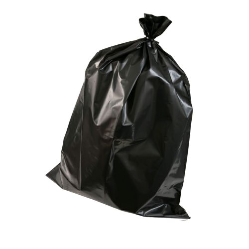 200 x Heavy Duty Black Plastic Refuse Sacks