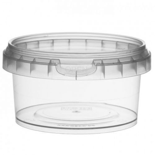 600 x 210ml Round Tamper Evident Containers and Lids