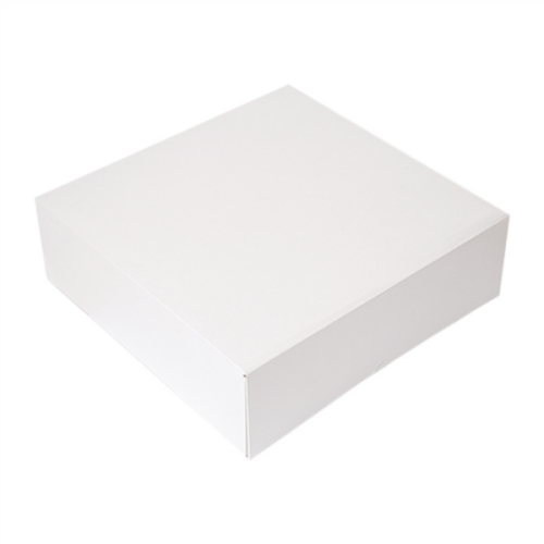 50 x Square 12.5 x 12.5 x 4" White Cake Boxes 