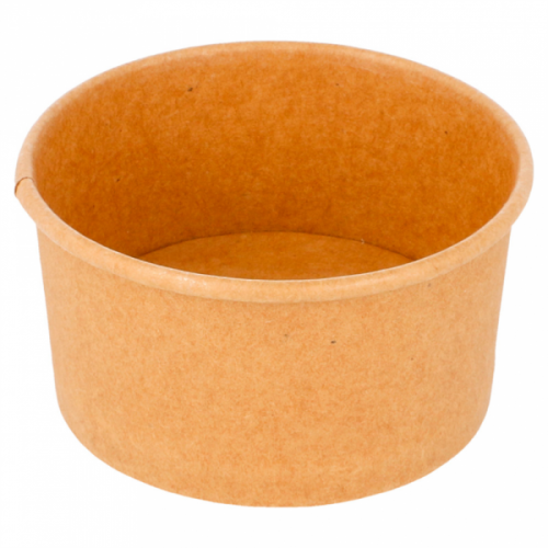 50 x Kraft Brown Paper Ice Cream Tubs - 3oz/90ml