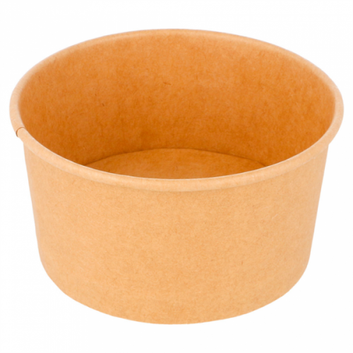 50 x Kraft Brown Paper Ice Cream Tubs - 5oz/160ml