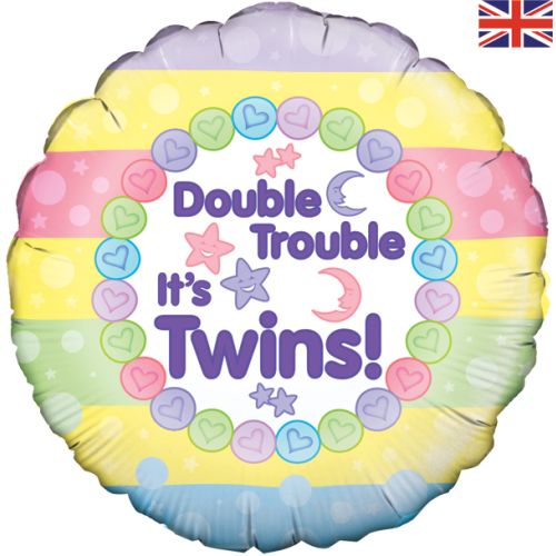 Double Trouble Its Twins Foil Balloon