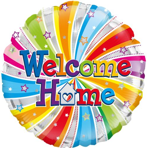 Welcome Home Swirl Standard Foil Balloon