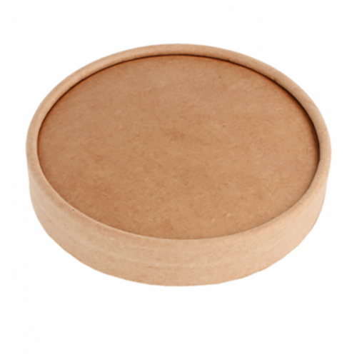 Kraft Brown Lid for Kraft Brown & Black Ice Cream Tubs