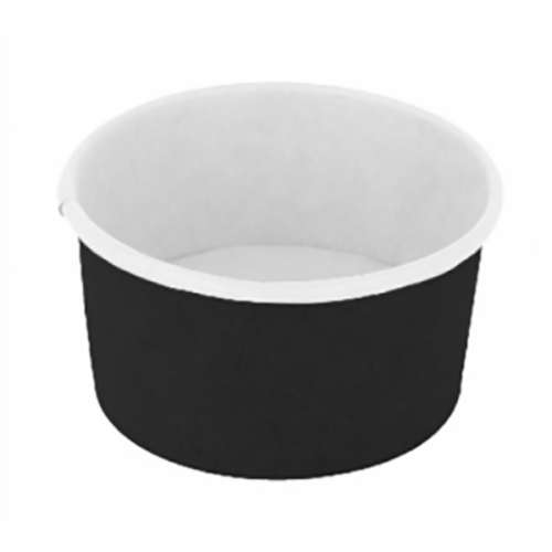 50 x Black Card Ice Cream Tubs - 10oz / 295ml