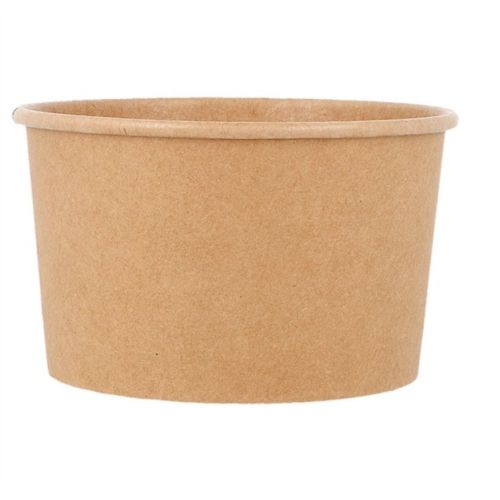 50 x Kraft Brown Ice Cream Tubs - 10oz / 295ml