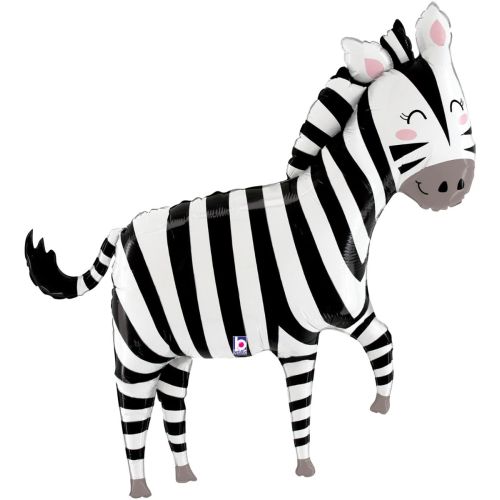 Zebra Supershape Foil Balloon