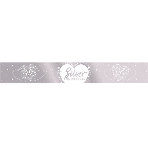 Silver Anniversary Foil Banner