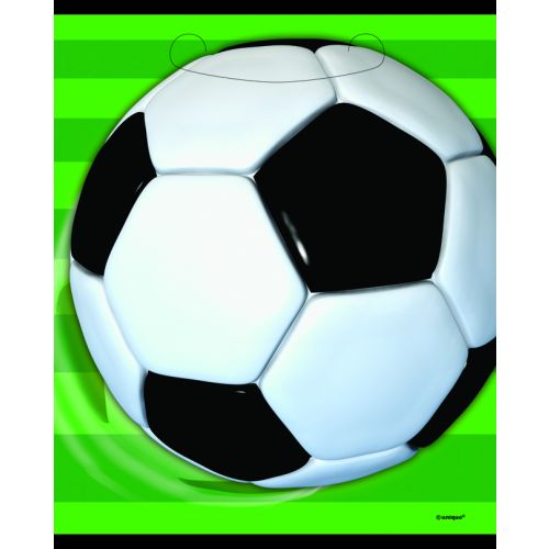 8 Football Plastic Loot Party Bags