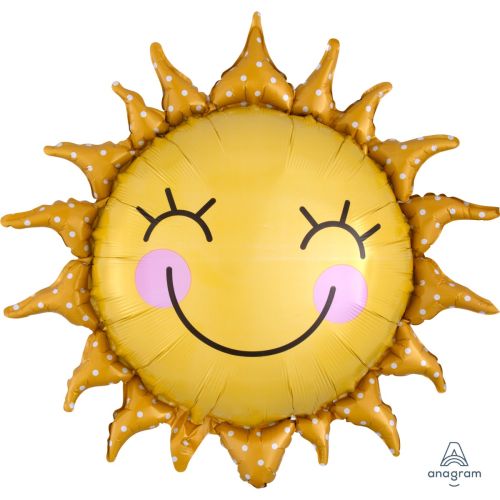 Smiling Sunshine Supershape Foil Balloon 