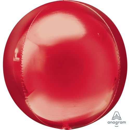 Metallic Red 3D Orbz Foil Balloons 