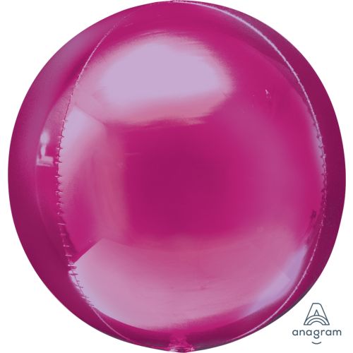 Metallic Hot Pink 3D Orbz Foil Balloons 