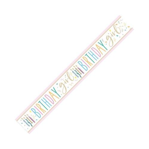 Birthday Girl Foil Banner 