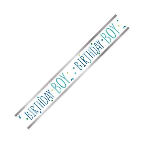 Birthday Boy Foil Banner 