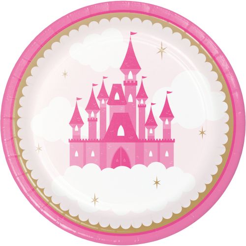 8 x Little Princess Paper Plates 