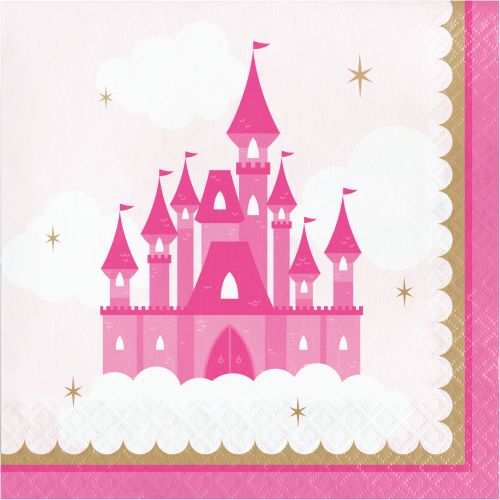 16 x Little Princess Napkins