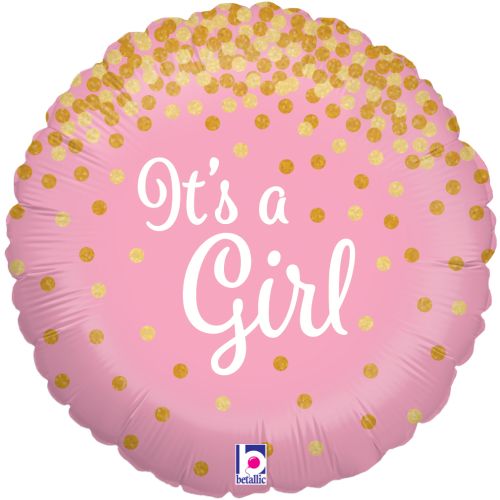 Glittering It’s a Girl Holographic Foil Balloon