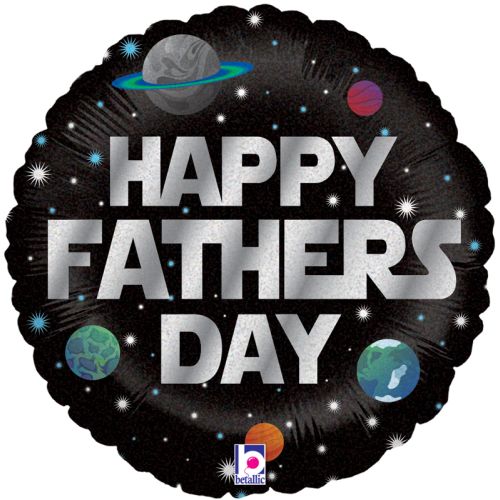 Space Themed Father's Day Foil Balloon