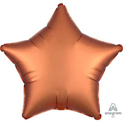 Amber Satin Luxe Star Standard Foil Balloons