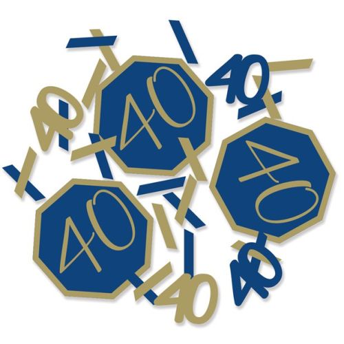 Navy And Gold Geode 40 Table Confetti
