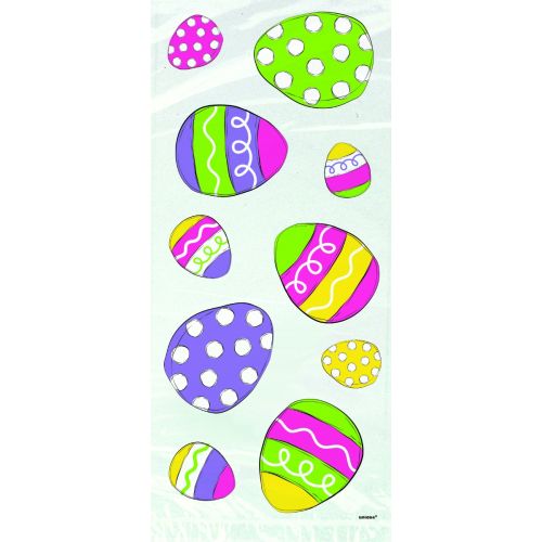 20 x Bright Easter Egg Cello Bags 