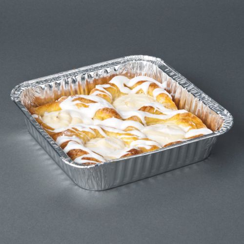 25 x 9" Square Foil Dishes And Lids