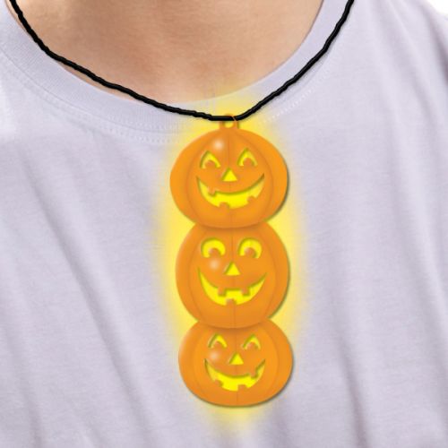 Glow In The Dark Pumpkin Necklace
