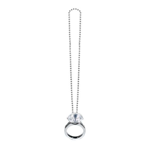 Silver Giant Ring Necklace 
