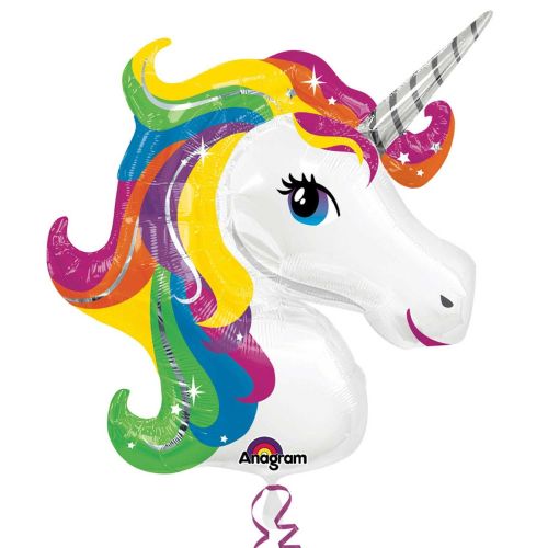 Rainbow Unicorn Supershape Balloon