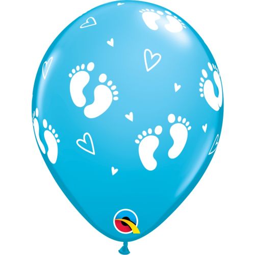 Printed Footprints Latex Balloons Pack (Pack of 6 )