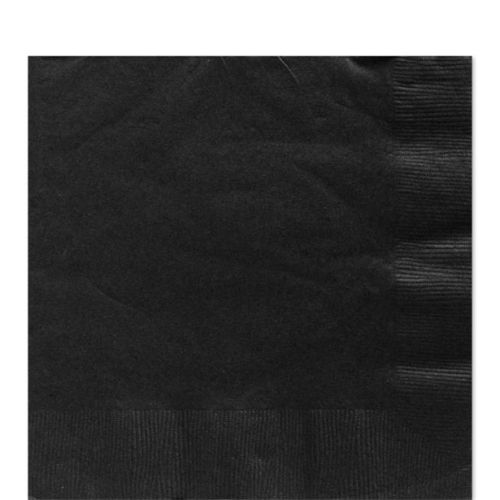50 x 13" 2 Ply Vibrant Coloured Napkins-Black