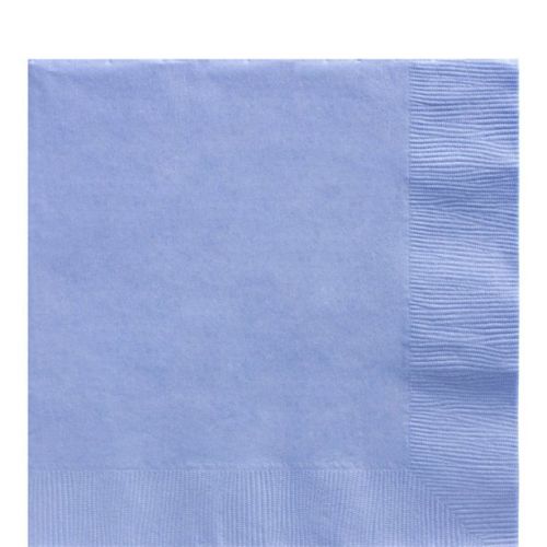 50 x 13" 2 Ply Vibrant Coloured Napkins-Baby Blue