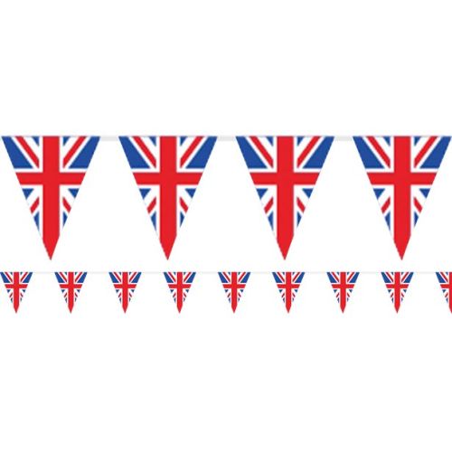 10m Union Jack Great Britain Paper Flag Bunting