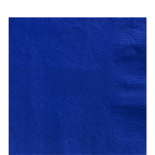 50 x 13" 2 Ply Vibrant Coloured Napkins-Royal Blue