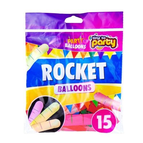 15 X Rocket Balloons