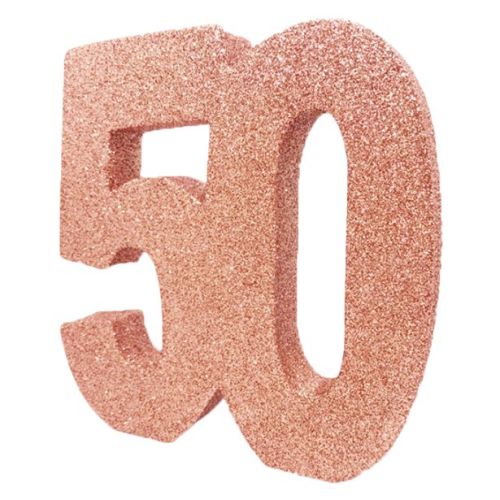 50 Rose Gold Glitter Table Decoration